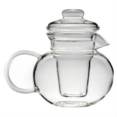 Borosilicate Glass Stovetop-Safe Teapot With Built-In Infuser Basket 1