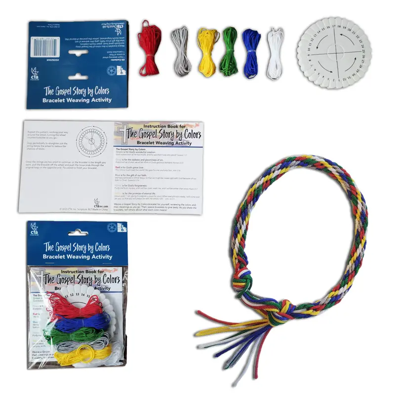 Bracelet Weaving Craft Kit – Gospel Story Told Through Colors 1
