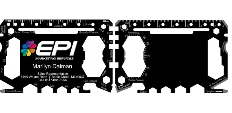 Branded All-In-One Business Card Tool – Model 1 1