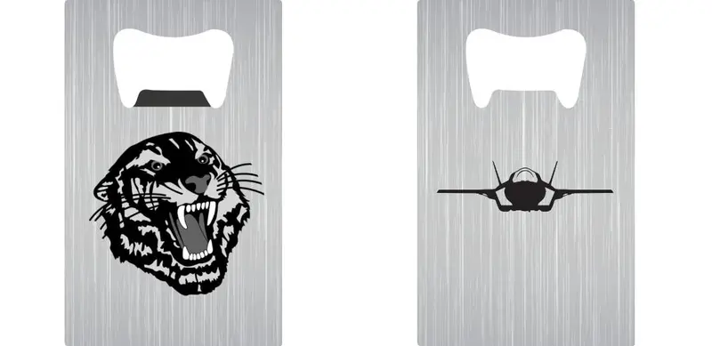 Branded Metal Bottle Opener Card 1