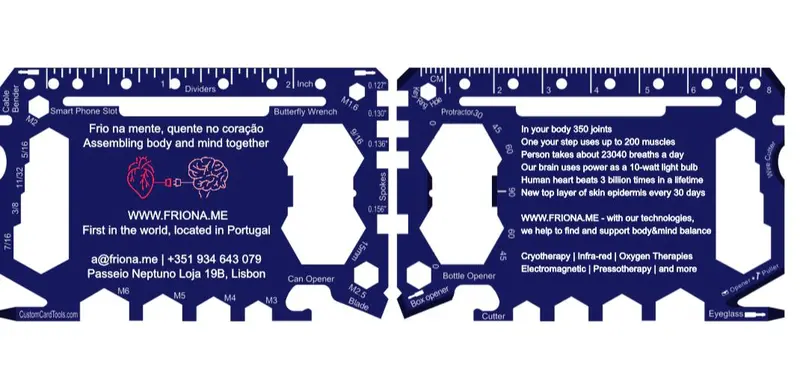 Branded Pocket-Sized Multi-Tool Business Card (Model 1) 1