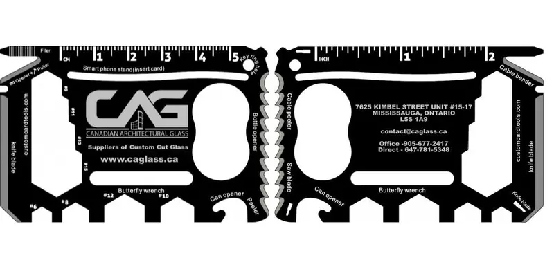 Branded Pocket-Sized Multi-Tool Business Card – Model 2 1