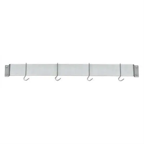 Brushed Stainless Steel Wall-Mounted Pot Rack – Space-Saving Bar-Style Organizer 1