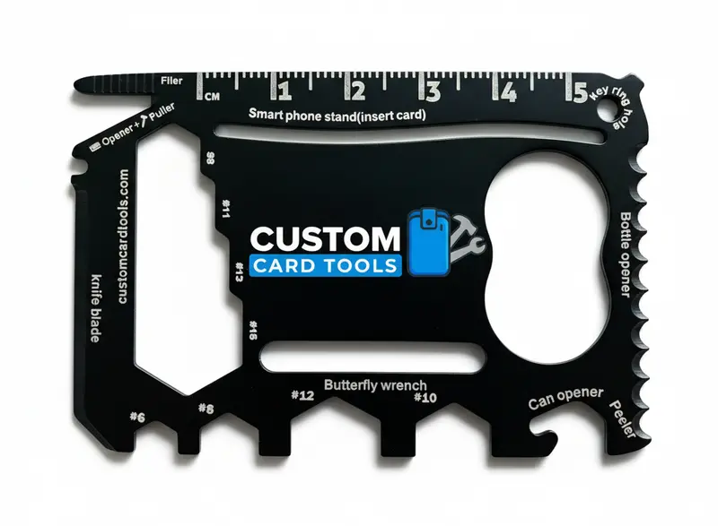 Business Card Multi-Tool – Model 2 (Custom Branding Available) 1