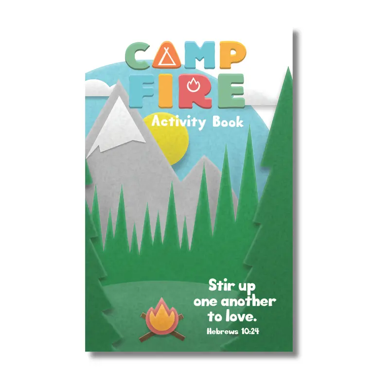 Campfire-Themed 16-Page Activity Booklet For Kids 1