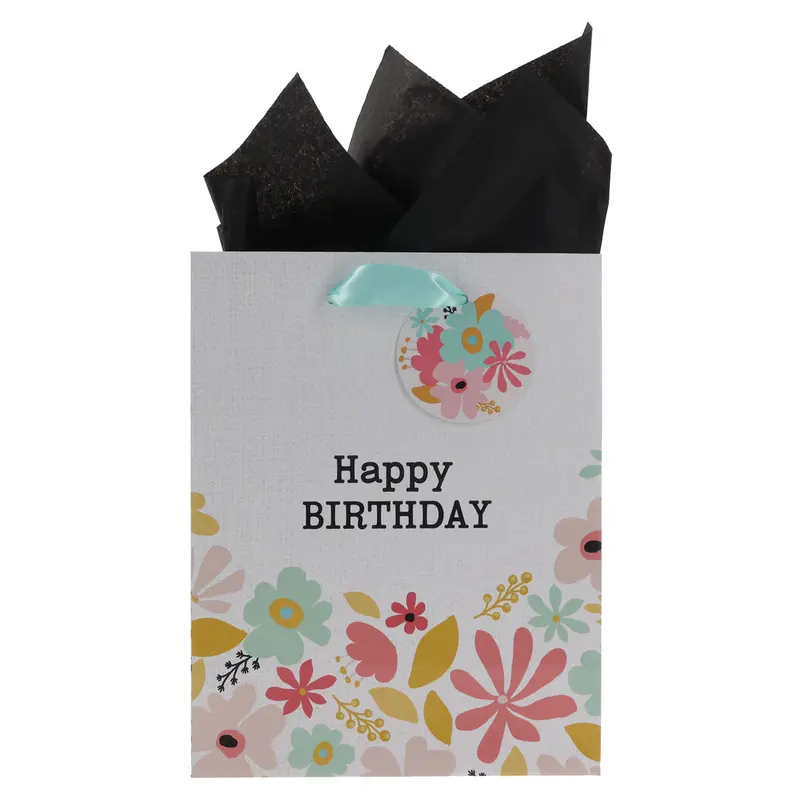 Celebratory Birthday Gift Bag – Medium Size With Matching Tag 1