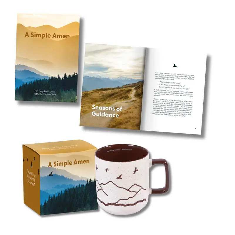 Ceramic Mug & Devotional Book Set – A Simple Amen 1