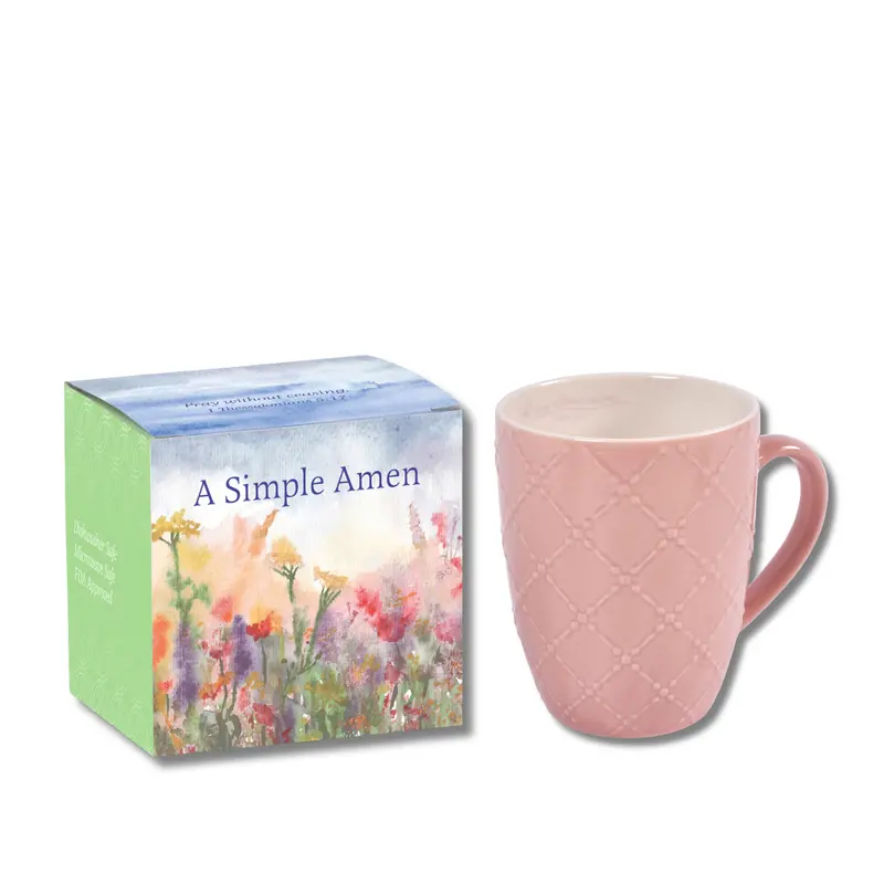 Ceramic Mug With Elegant Gift Packaging – 'A Simple Amen' Theme 1