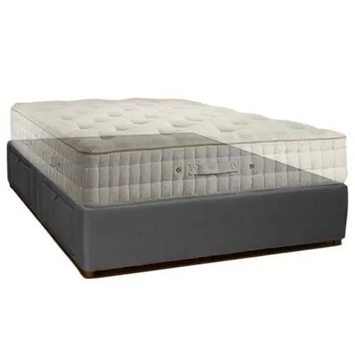 Charcoal Microfiber Queen Platform Bed With Four Under-Bed Storage Drawers 1
