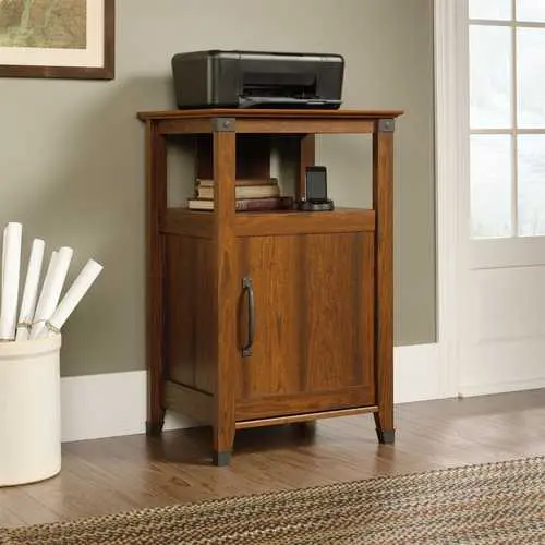 Cherry-Finish Usa-Made Printer Stand With Open Shelf 1
