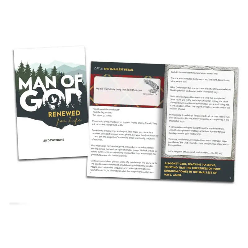 Christian Devotional Book: Man Of God – Renewed For Life 1