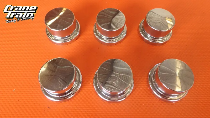 Chrome Plastic Nut Cover – 1-1/8" Diameter 1