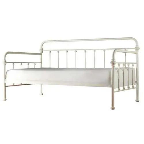 Classic White Twin Metal Daybed – Contemporary Style With Clean Lines 1