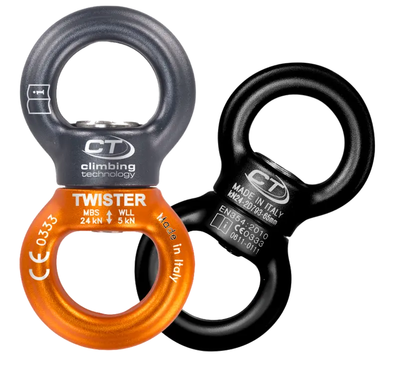 Climbing Technology Twister Swivel Carabiner – 24Kn Strength 1