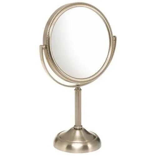 Compact Round Vanity Mirror – 10X Magnification For Precision Grooming 1