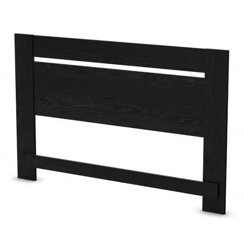 Contemporary Full/Queen Headboard In Sleek Black Oak Finish 1