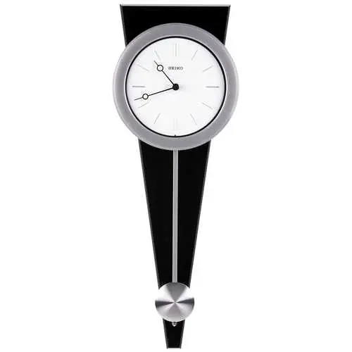 Contemporary Wall Clock – Decorative Pendulum Movement & Silent Quartz Mechanism 1