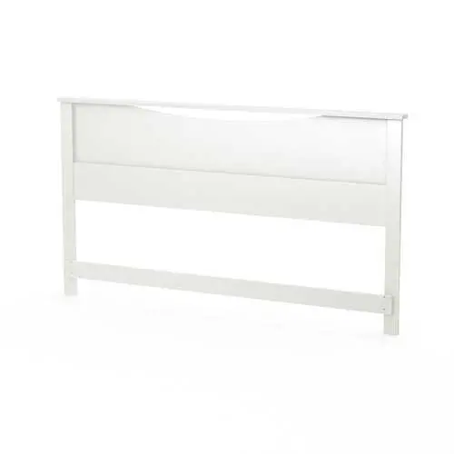 Contemporary White Wooden Headboard – King Size 1