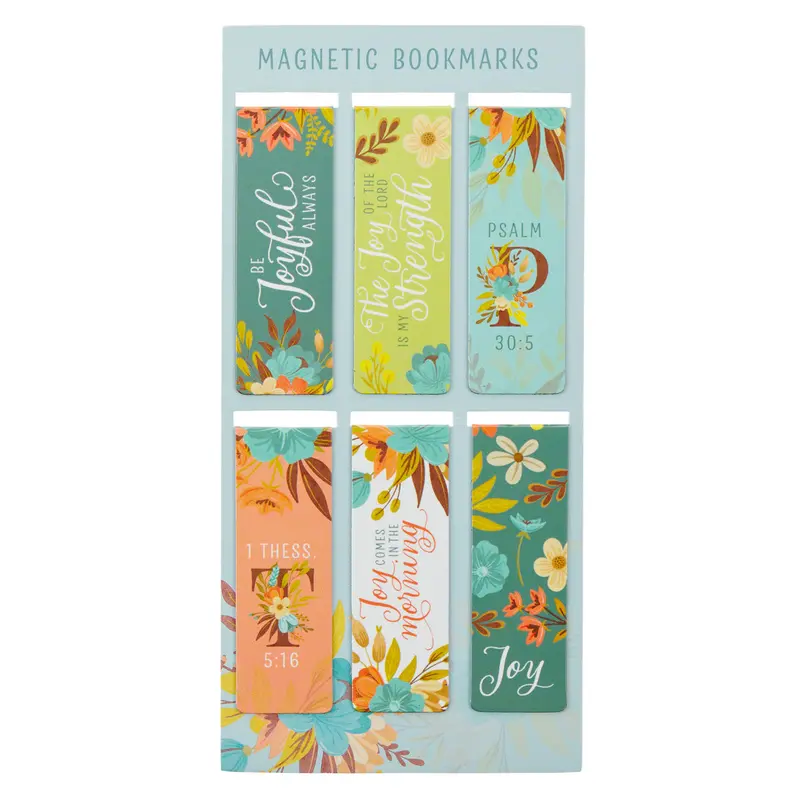 Cool Florals: Six-Piece Magnetic Bookmark Set 1