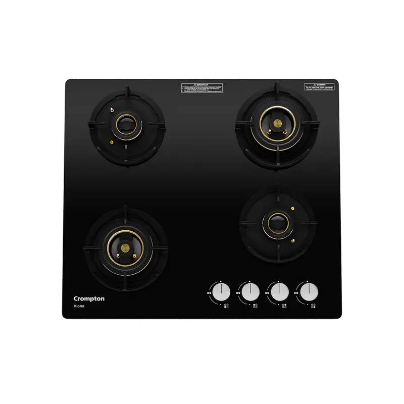 Crompton Hob Viona 60 Cm 4-Burner Gas Cooktop – Compact Yet Fully Functional 1