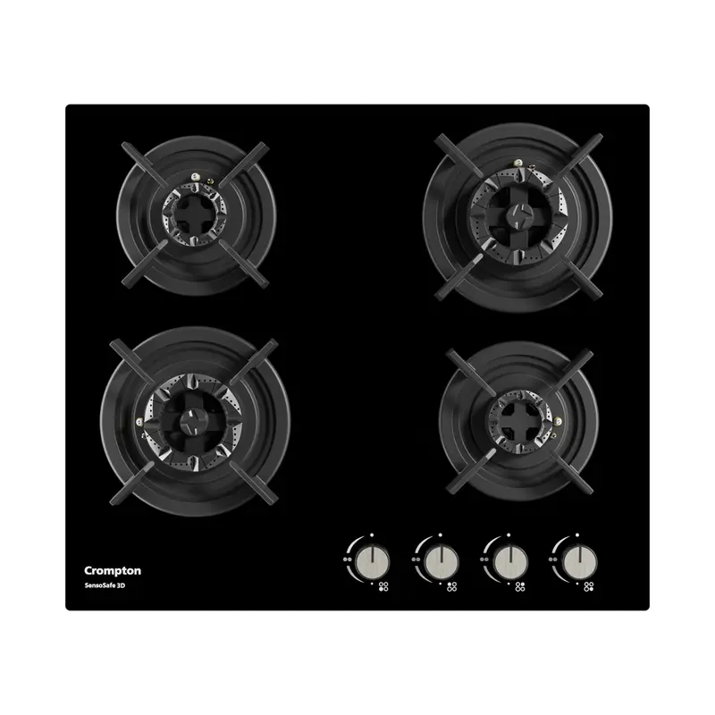 Crompton Sensosafe Gas Hob – 60 Cm, 4-Burner With 3D Flame Control 1
