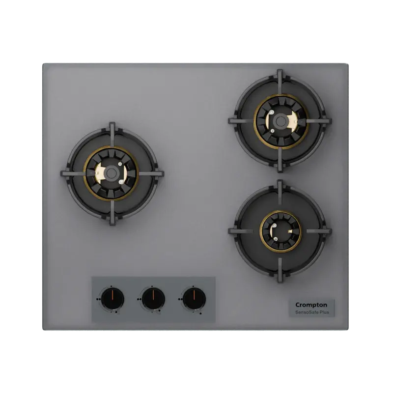 Crompton Sensosafe Plus 60 Cm 3-Burner Glass Cooktop 1