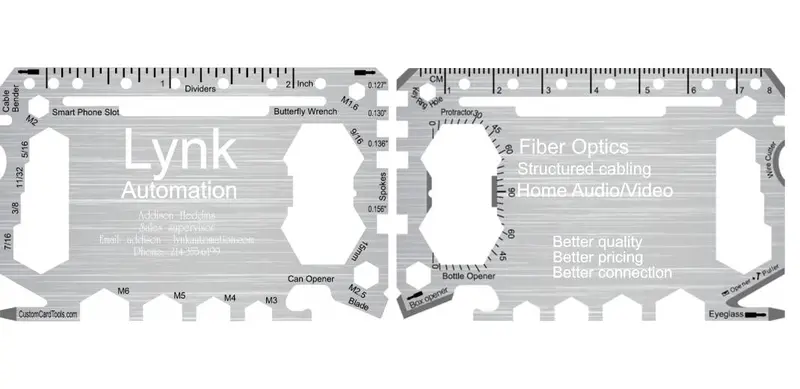 Custom-Built Business Card Multi-Tool – Model 1, Sleek & Functional 1