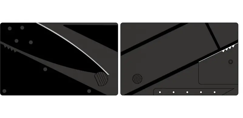 Custom Fold-Out Knife In Credit Card Form 1