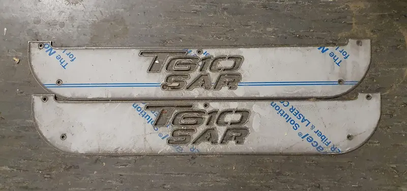 Custom Stainless Steel Mudflap Counterweight – Model T610 Sar 1