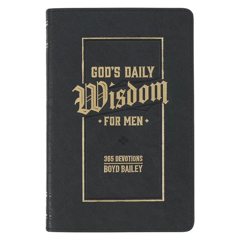 Daily Devotional For Men – God’S Wisdom In Faux Leather Binding 1