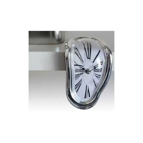Dali-Inspired Melting Clock Sculpture – Wall-Mount Or Mantel Decor Piece 1