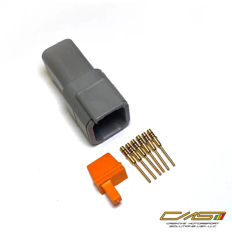 Deutsch Dtm04 Series 6-Pin Female Receptacle (Dtm04-6P) 1