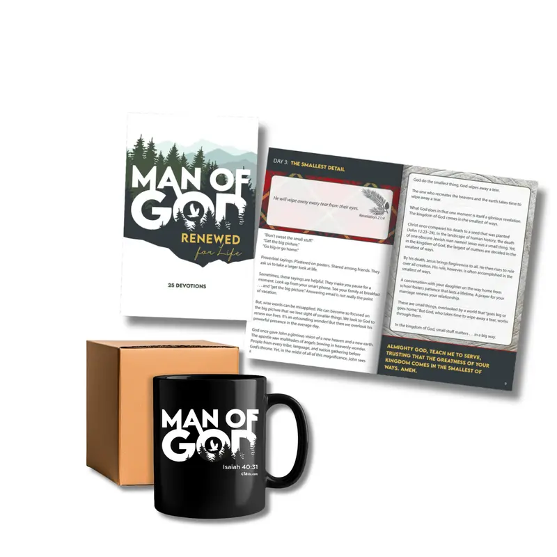 Devotional Book & Ceramic Mug Set – Man Of God 1