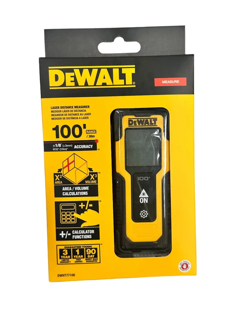 Dewalt Dwht77100 100-Foot Laser Distance Measurer 1