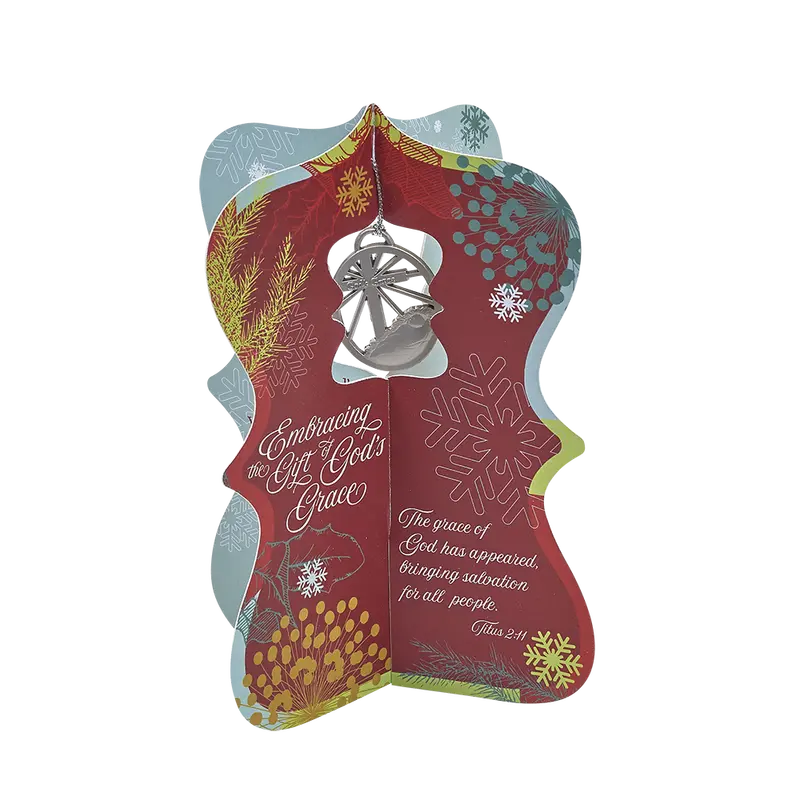 Dimensional Christmas Greeting Card Celebrating God’S Unmerited Favor 1
