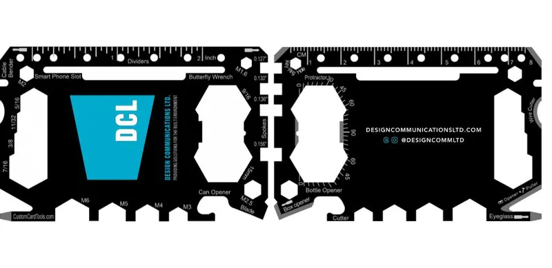 Distinctive Business Card – Model 1 Multi-Tool With Signature Branding 1