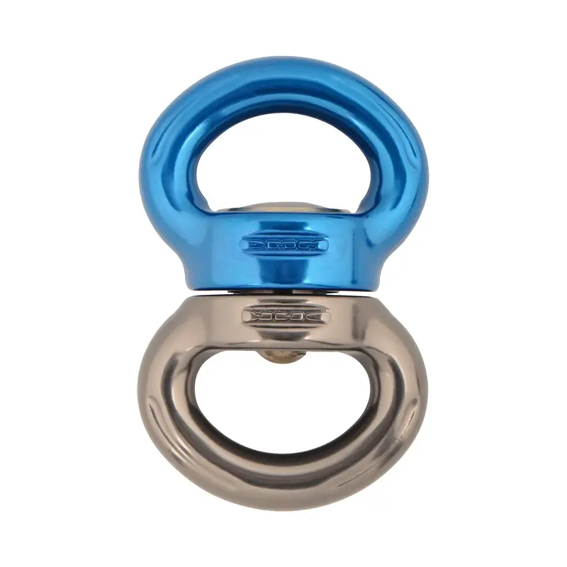 Dmm Axis Swivel Carabiner – Small Titanium Frame With Blue Finish 1
