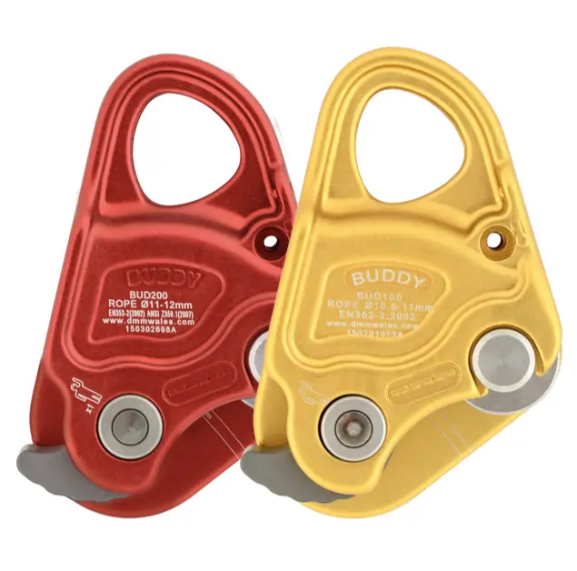 Dmm Buddy Rope Clamp – 100 (10.5–11 Mm) Gold Or 200 (11–12 Mm) Red 1