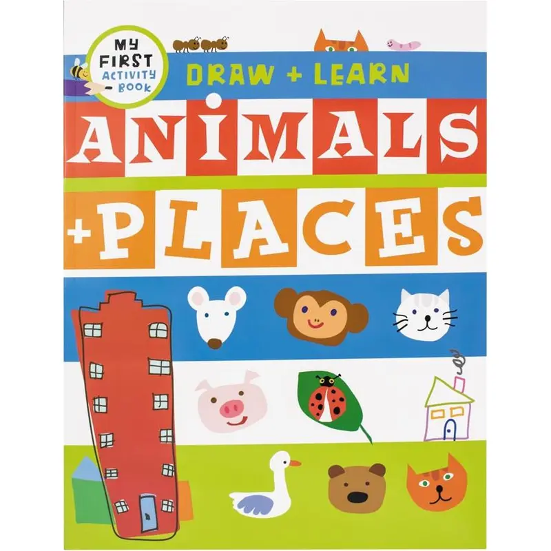 Draw And Learn: Animals And Places – Illustrated Activity Book 1