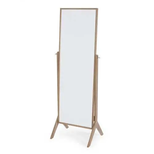 Driftwood-Finish Contemporary Floor-Length Cheval Mirror 1