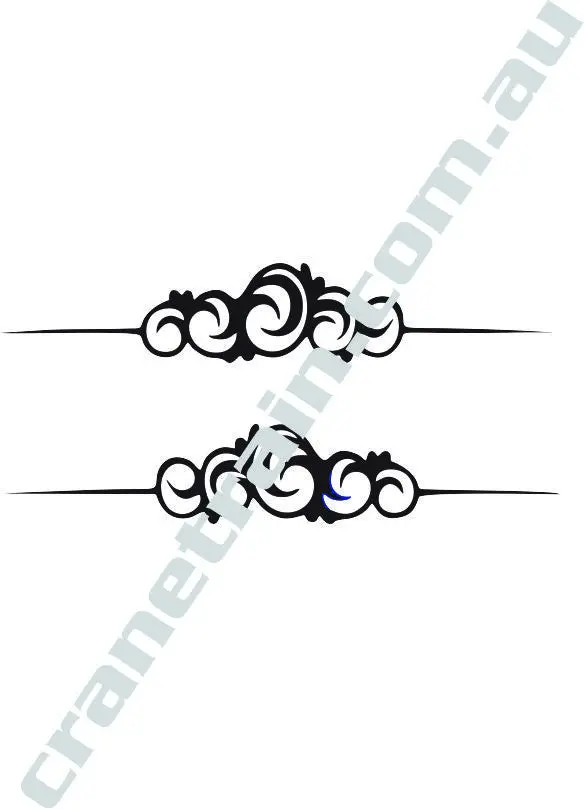 Dual-Side Blinged Scroll Decal Set 1