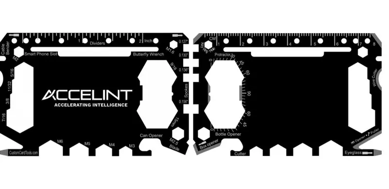 Durable Custom Business Card Multi-Tool – Model 1, Stainless Steel 1