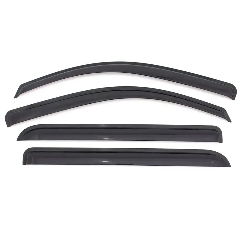 Enthuze Smoked Window Visor Kit – 4-Piece Digital-Fit Acrylic Deflector Set 1