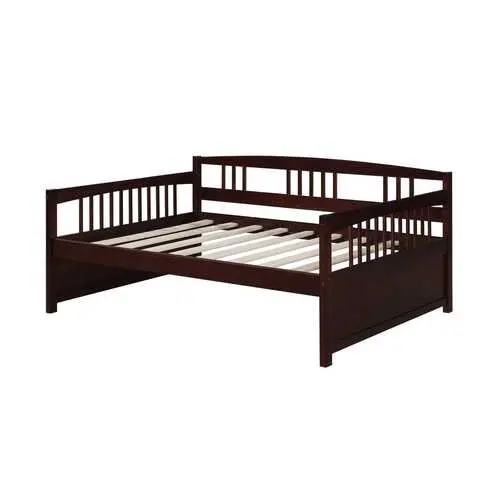 Espresso-Finish Full Contemporary Daybed – Stylish Lounging And Guest Sleeping 1