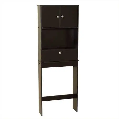 Espresso Over-Toilet Bathroom Storage Cabinet 1