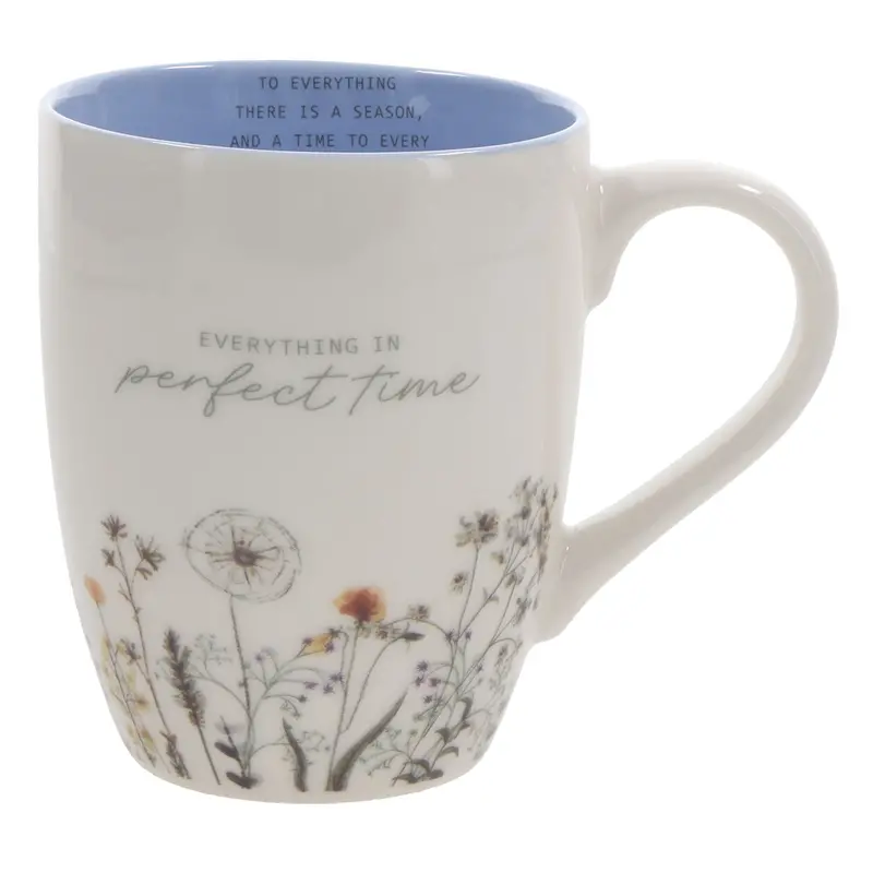 'Everything Happens In Perfect Time' Faith-Based Ceramic Mug 1