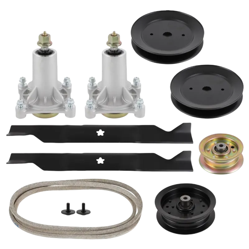 Extended Deck Spindle Rebuild Kit For 46-Inch Husqvarna & Poulan Pro – Adds 177968, 196106 To Core Set 1