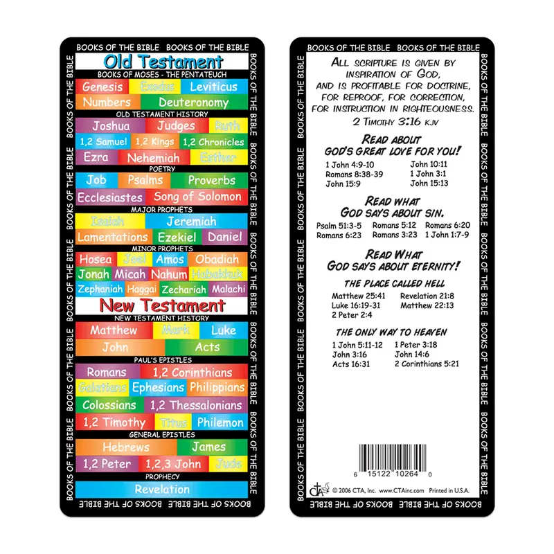 Extra-Large 3" X 7" Kjv Bible Books Bookmark 1