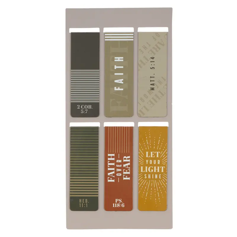 Faith Over Fear Magnetic Bookmark Set – Six-Piece Inspirational Collection 2