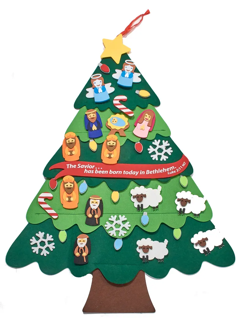 Felt Christmas Tree Craft Kit – Biblical Story Of The Holiday Tree 1